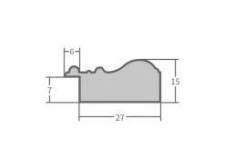 WANDStyle Bilderrahmen H450 aus Massivholz in 30 x 45 cm im Stil Antik
