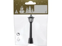 Weihnachts-Deko Laterne aus Kunststoff Ø 1,5 cm x 8 cm Schwarz