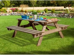 Weka Sitzbänke^Sitzbank Garnitur Feststehend 181 cm x 63 cm