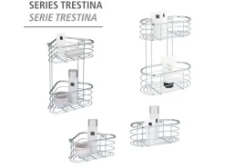 Wenko Wandregale^Eckablage Trestina 25 cm x 10,5 cm 16,5 cm Edelstahl Silber Glänzend