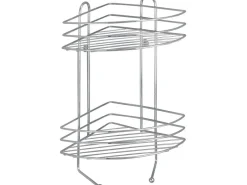 Wenko Wandregale^Exclusiv Eckregal 2 Etagen Chrom 43 cm x 23,5 cm x 30,5 cm