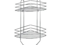 Wenko Wandregale^Exclusiv Eckregal 2 Etagen Chrom 43 cm x 23,5 cm x 30,5 cm