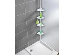 Wenko Teleskop-Duschecke Compact Aluminium