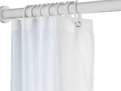 Wenko Teleskop-Duschvorhangstange Luz ausziehbar rostfrei 110 cm - 185 cm