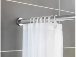 Wenko Teleskop-Duschvorhangstange Luz ausziehbar rostfrei 70 cm - 115 cm