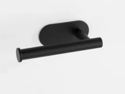 Wenko Turbo-Loc Edelstahl Toilettenpapierhalter Orea Black Matt 16 x 4.5 x 7 cm