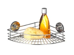 Wenko Aufbewahrung^Vacuum-Loc Eckablage Bari Chrom