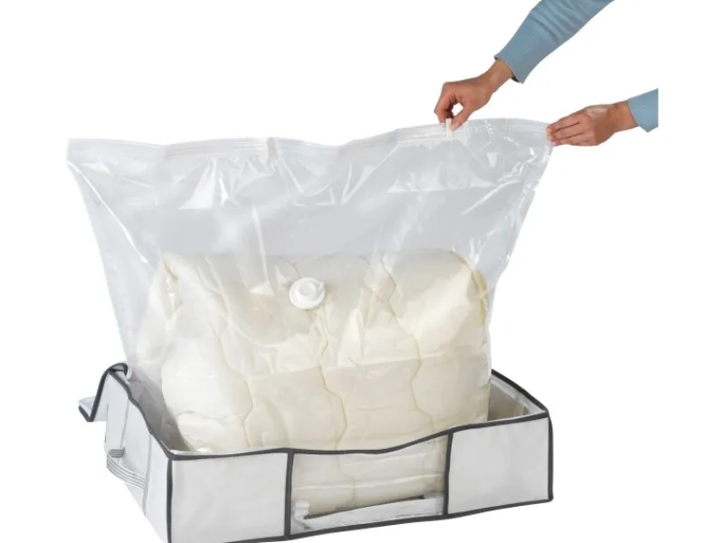 Wenko Aufbewahrung^Vakuum Soft Box M Weiß 15,5 cm x 65 cm x 50 cm