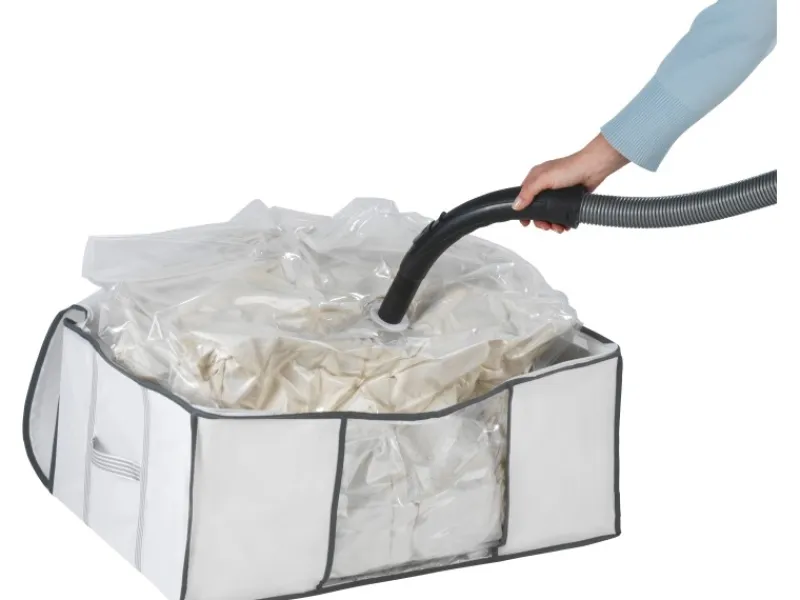 Wenko Aufbewahrung^Vakuum Soft Box M Weiß 15,5 cm x 65 cm x 50 cm