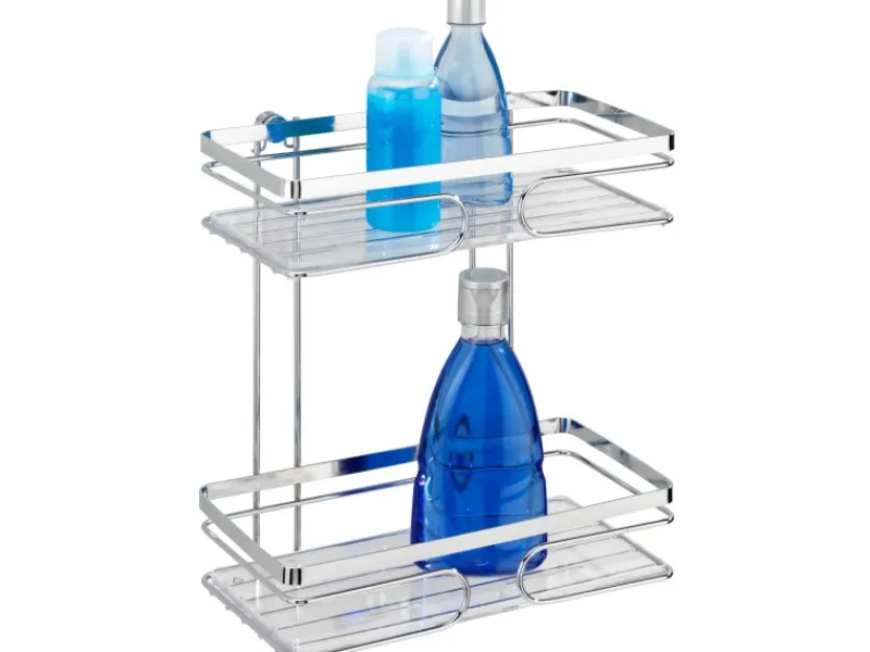 Wenko Wandablage Premium 2 Etagen Edelstahl Glänzend