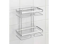 Wenko Wandablage Premium 2 Etagen Edelstahl Glänzend