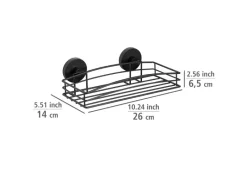 Wenko Wandregale|Aufbewahrung^Wandablage Vacuum-Loc Schwarz