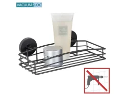 Wenko Wandregale|Aufbewahrung^Wandablage Vacuum-Loc Schwarz
