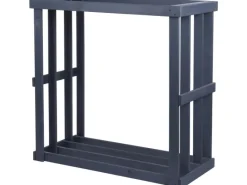 Westmann Holzregale^Holz Kaminholzregal Harald Anthrazit 52x108x106 cm