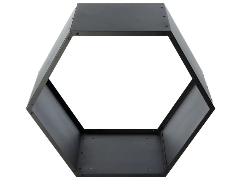 Westmann Stahl Kaminholzregal Biene Schwarz 88x45x77 cm