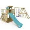 Wickey Sitzbänke^Spielturm Smart Surf Klettergerüst mit Rutsche Pastellblau