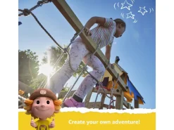 Wickey Sitzbänke^Spielturm Smart Surf Klettergerüst mit Rutsche Pastellblau