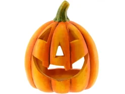 Windlichter^Windlicht Kürbis aus Keramik 12,5 cm x 14,8 cm