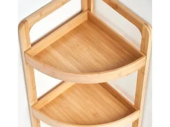 Zeller Eckregal Bambus 85 cm x 29 cm x 29 cm