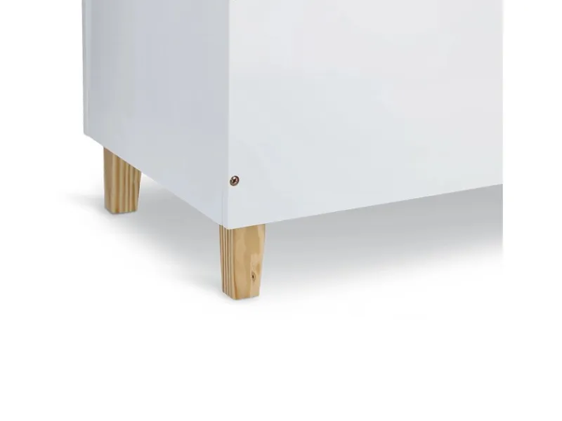 Zeller Aufbewahrung^Kinder-Truhe Wolke mit Deckel MDF/Kiefer 60 cm x 34,5 cm x 56 cm Weiß