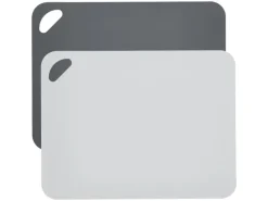 Zeller Bastelzubehör^Schneidematten-Set Kunststoff 2-teilig 29 cm x 38 cm Anthrazit/Grau