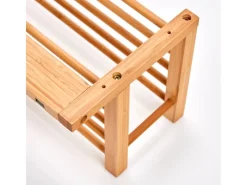 Zeller Wandgarderobe Bambus 60 cm x 24 cm x 24 cm