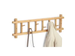 Zeller Garderoben^Wandgarderobe Bambus 68 cm x 2,5 cm x 22 cm