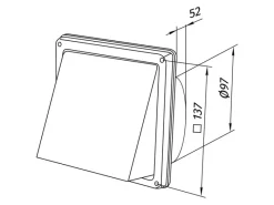 Discount Ablufthaube System Ø 100 mm Edelstahl