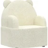 Discount AIYAPLAY Kindersessel mit Weichem Teddyfleece Bärenform Beige