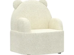 Discount AIYAPLAY Kindersessel mit Weichem Teddyfleece Bärenform Beige