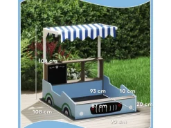 Clearance AIYAPLAY Sandkasten mit Abdeckung Imprägniert Kinder Sandbox mit Sitzbänken