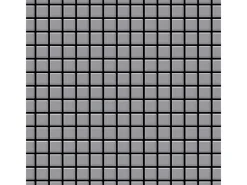 ALLOY Mosaik Fliese Massiv Metall Edelstahl Matt Grau 1,6mm Stark Mosaic-s-s-ma 1 Paket mit 10 Matten 1,04 m2 Grau