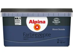 Discount Alpina Farbrezepte matt 1 Liter Blaue Stunde