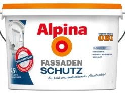 Best Alpina Fassadenschutz Weiß matt 2,5 Liter