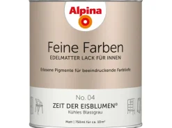 Alpina Feine Farben Lack No. 04 Zeit der Eisblumen® Grau edelmatt 750 ml