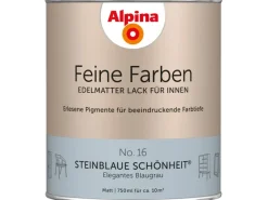 Alpina Feine Farben Lack No. 16 Steinblaue Schönheit ® Blau-Grau edelmatt 750 ml