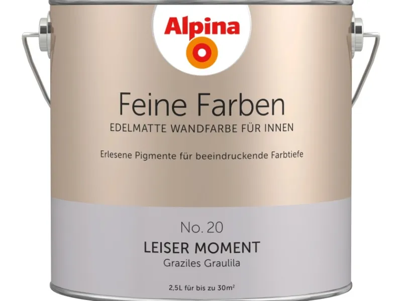 Alpina Feine Farben No. 20 Leiser Moment Grau-Lila edelmatt 2,5 l