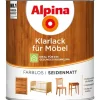 Alpina Klarlack für Möbel Transparent seidenmatt 750 ml