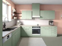 Best Alpina Möbel-Lack Bad & Küche Silberfarn Seidenmatt 750 ml Grün-Grau