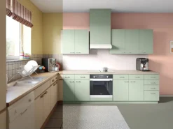 Best Alpina Möbel-Lack Bad & Küche Silberfarn Seidenmatt 750 ml Grün-Grau