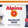 Outlet Alpina Wandfarbe Deckkraft Weiß matt 10 l