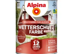 Alpina Wetterschutzfarbe 2,5 l Schwedenrot