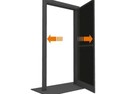 Alurahmen Insektenschutz Tür 100 x 215 cm