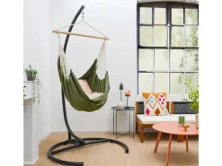 Hot AMANKA XL-Hängesessel bis 100 kg Belastbar 155 x 125 cm Moos Grün