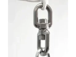 Discount AMANKA XL-Hängesessel Drehwirbel 10 x 125 mm bis 420 kg Silber