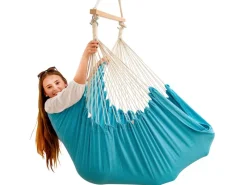 Clearance AMANKA XXL-Hängesessel bis 150 kg Belastbar 185 x 130 cm Türkis