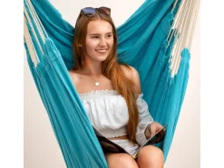 Clearance AMANKA XXL-Hängesessel bis 150 kg Belastbar 185 x 130 cm Türkis