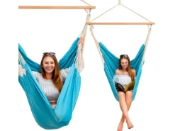 Clearance AMANKA XXL-Hängesessel bis 150 kg Belastbar 185 x 130 cm Türkis