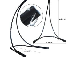 AMANKA XXL-Hängesessel farben mit Gestell 140 x 160 x 210 cm