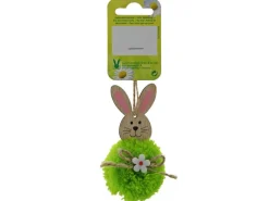 Anhänger Hase 4,5 cm x 4,5 cm x 9 cm Grün